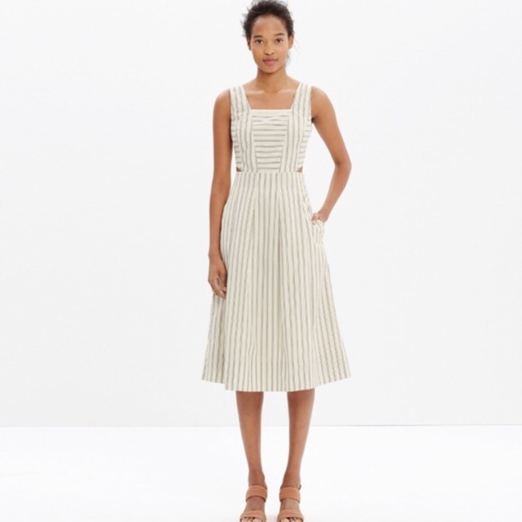 Madewell Dresses & Skirts - Madewell Striped Cutout Dress